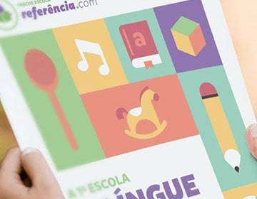 logo e branding creche escola referência