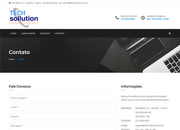 sites tech sollution contato